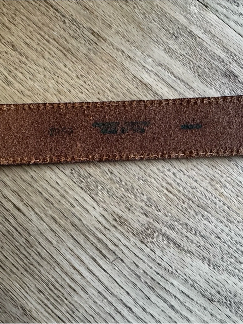 Brown Leather womens Belt with Silver Western Concho 33” vintage